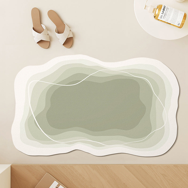 Modern Abstract Contoured Bath Mat | Kelmera