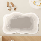 Modern Abstract Contoured Bath Mat | Kelmera