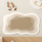 Modern Abstract Contoured Bath Mat | Kelmera