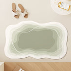 Modern Abstract Contoured Bath Mat | Kelmera