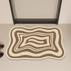 Modern Abstract Contoured Floor Mat | Kelmera