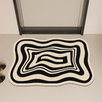 Modern Abstract Contoured Floor Mat | Kelmera
