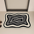 Modern Abstract Contoured Floor Mat | Kelmera