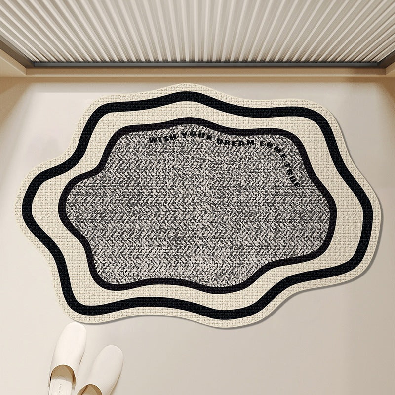 Modern Abstract Contoured Floor Mat | Kelmera