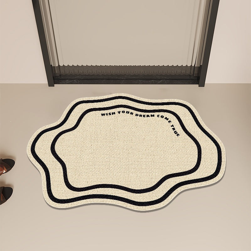 Modern Abstract Contoured Floor Mat | Kelmera