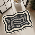 Modern Abstract Contoured Floor Mat | Kelmera