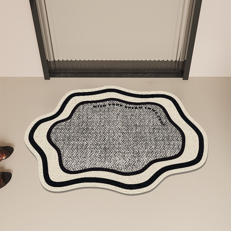 Modern Abstract Contoured Floor Mat | Kelmera