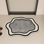 Modern Abstract Contoured Floor Mat | Kelmera