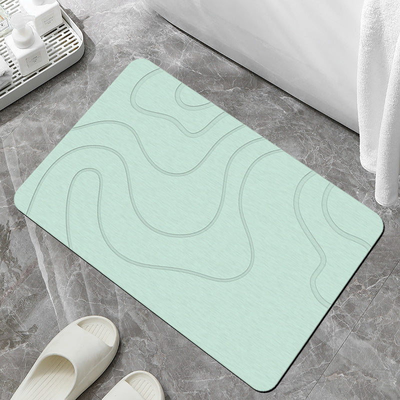 Modern Abstract Non-Slip Bathroom Mat | Kelmera