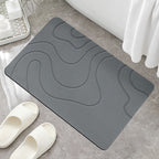 Modern Abstract Non-Slip Bathroom Mat | Kelmera