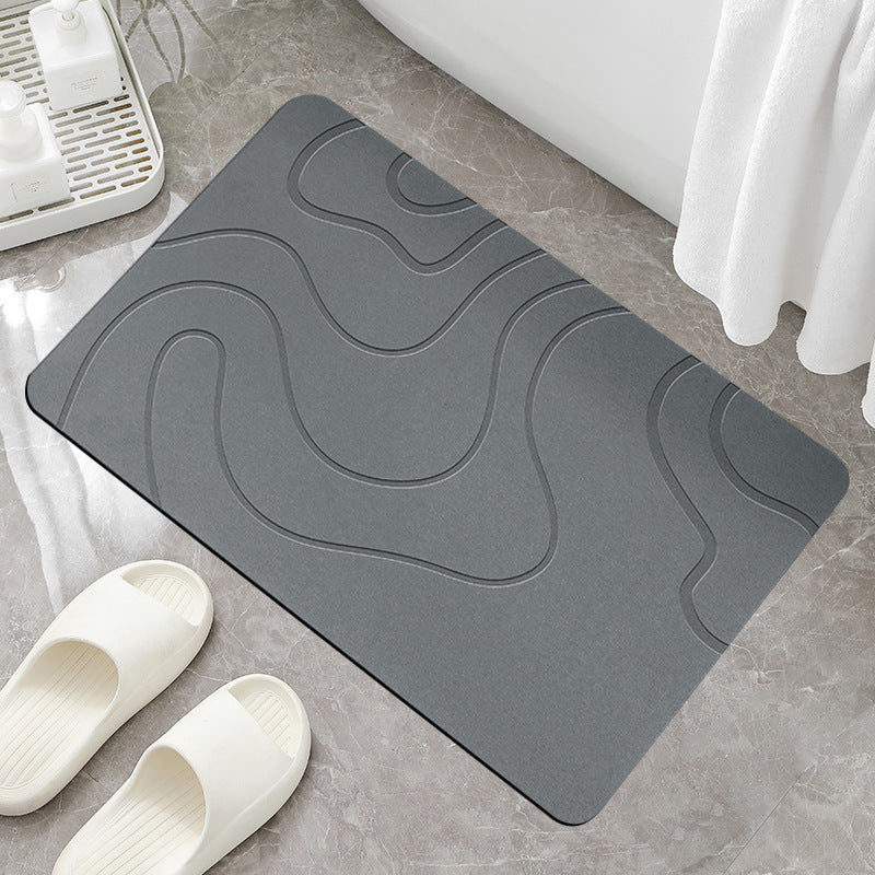 Modern Abstract Non-Slip Bathroom Mat | Kelmera