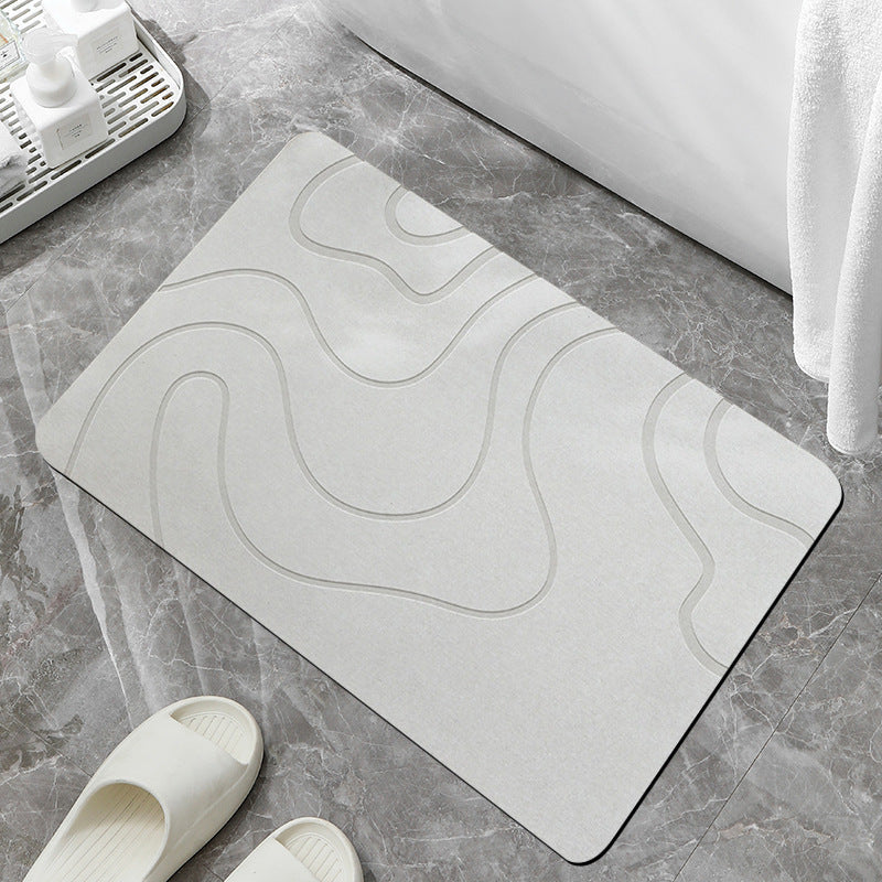 Modern Abstract Non-Slip Bathroom Mat | Kelmera