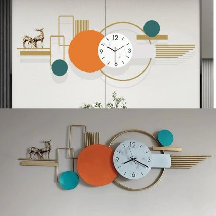 Modern Artistic Wall Clock with Geometric Design | Kelmera