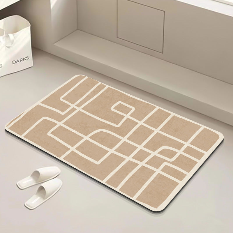 Modern Geometric Bath Mat | Kelmera