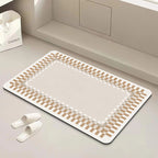 Modern Geometric Bath Mat | Kelmera