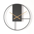 Modern Geometric Wall Clock Black 12 Inch 40 | Kelmera