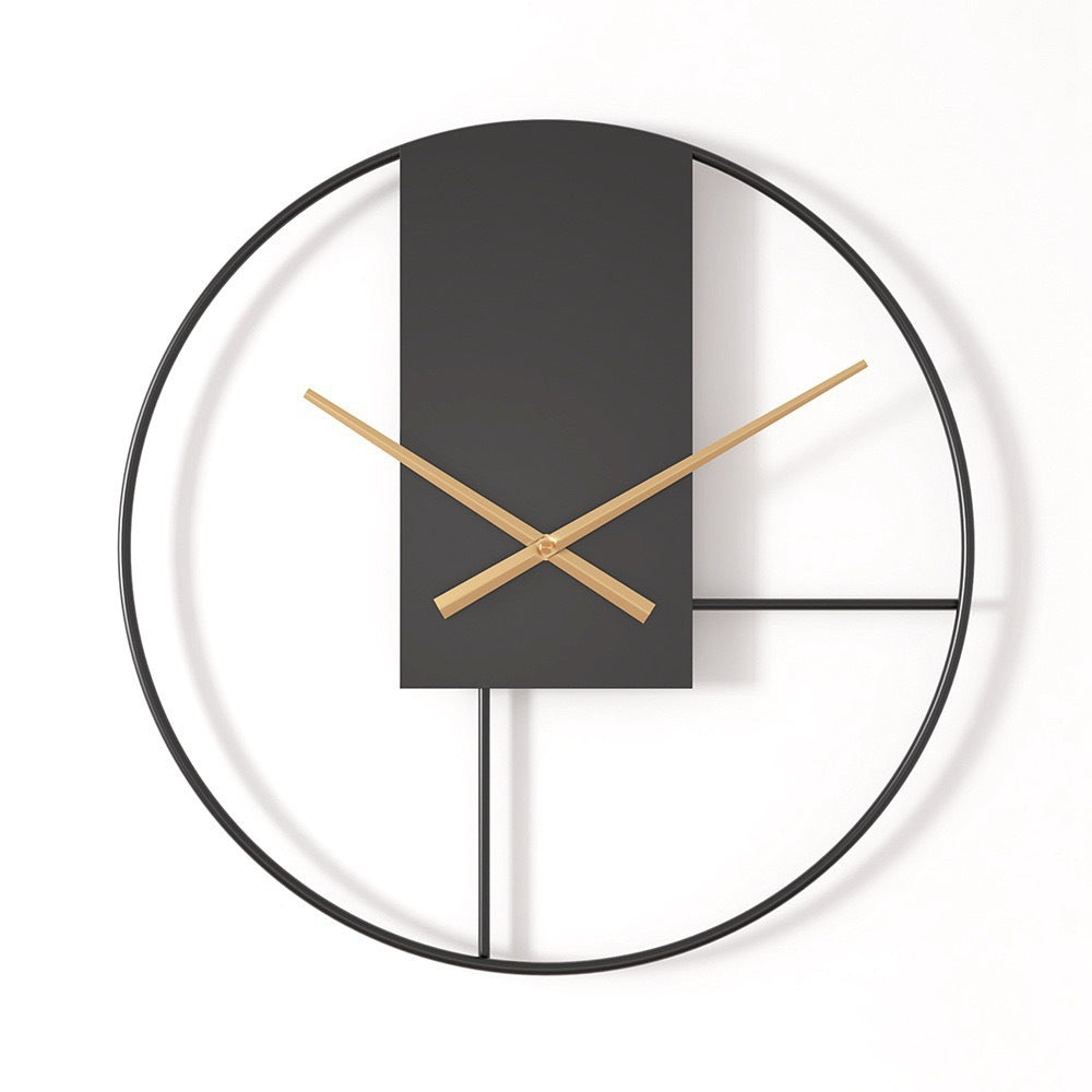 Modern Geometric Wall Clock Black 12 Inch 40 | Kelmera