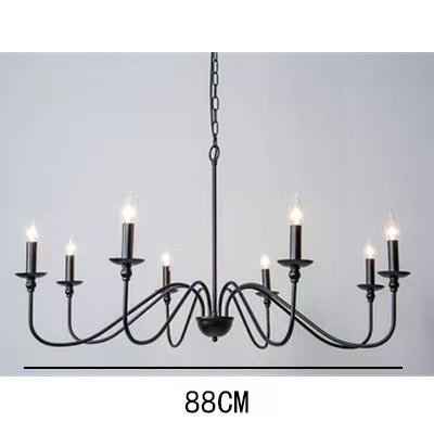 Modern Industrial Multi-Armed Minimalist Candle Holder Chandelier Pendant Light | Kelmera