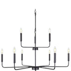 Modern Industrial Multi-Armed Minimalist Candle Holder Chandelier Pendant Light | Kelmera