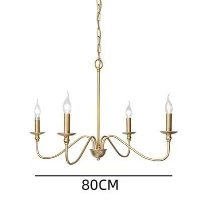 Modern Industrial Multi-Armed Minimalist Candle Holder Chandelier Pendant Light | Kelmera
