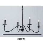 Modern Industrial Multi-Armed Minimalist Candle Holder Chandelier Pendant Light | Kelmera