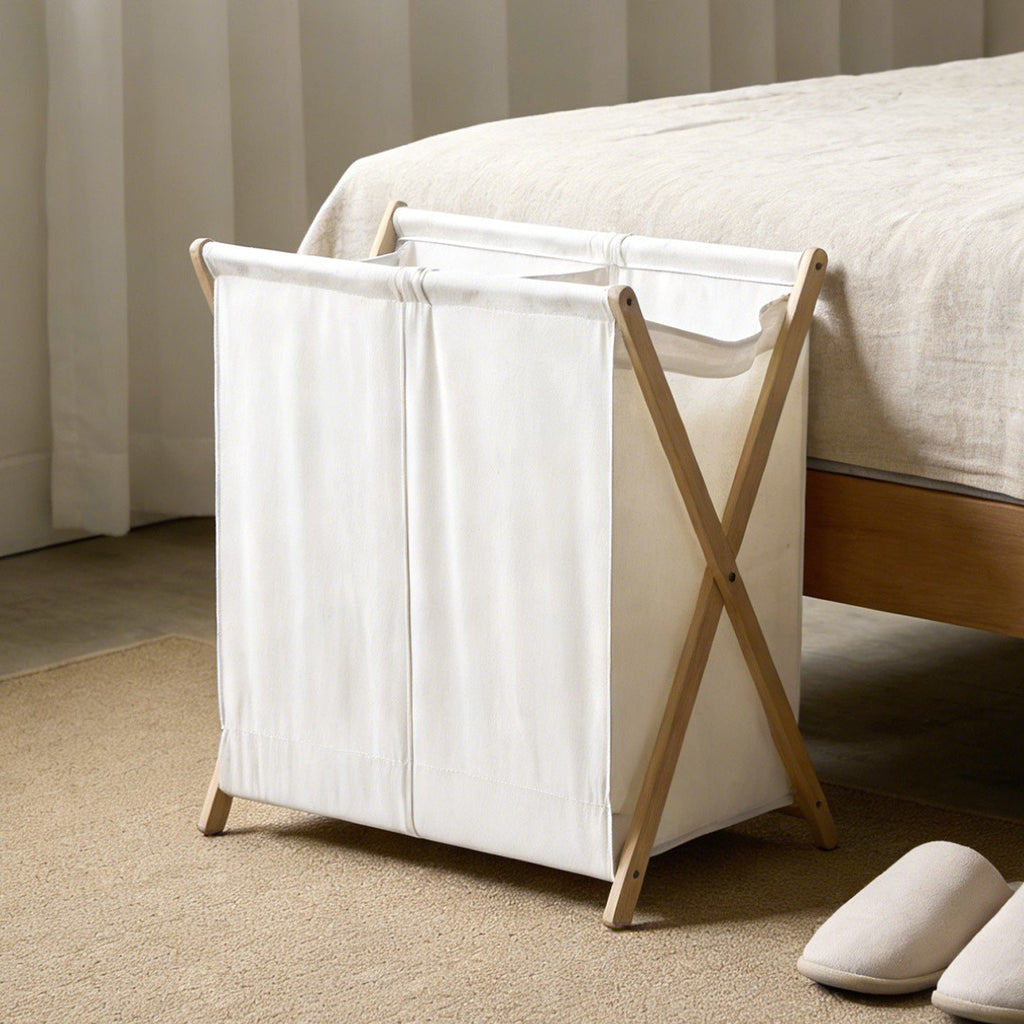 Modern Laundry Basket with Folding Frame | Kelmera