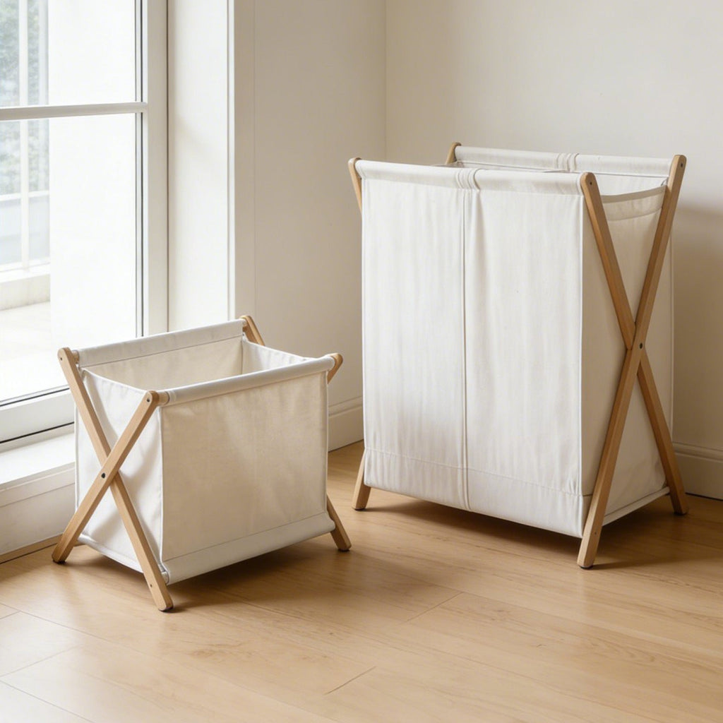 Modern Laundry Basket with Folding Frame | Kelmera