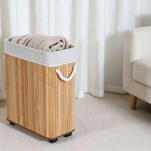Modern Laundry Basket with Practical Movement System | Kelmera
