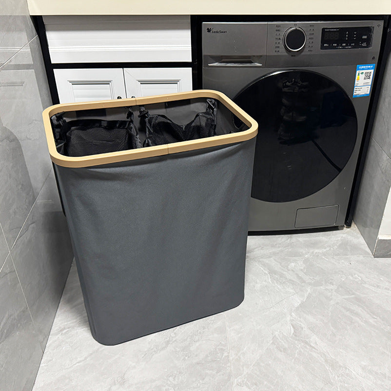 Modern Laundry Basket with Removable Lid and Carrying Handles | Kelmera