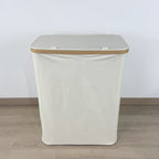Modern Laundry Basket with Removable Lid and Carrying Handles | Kelmera