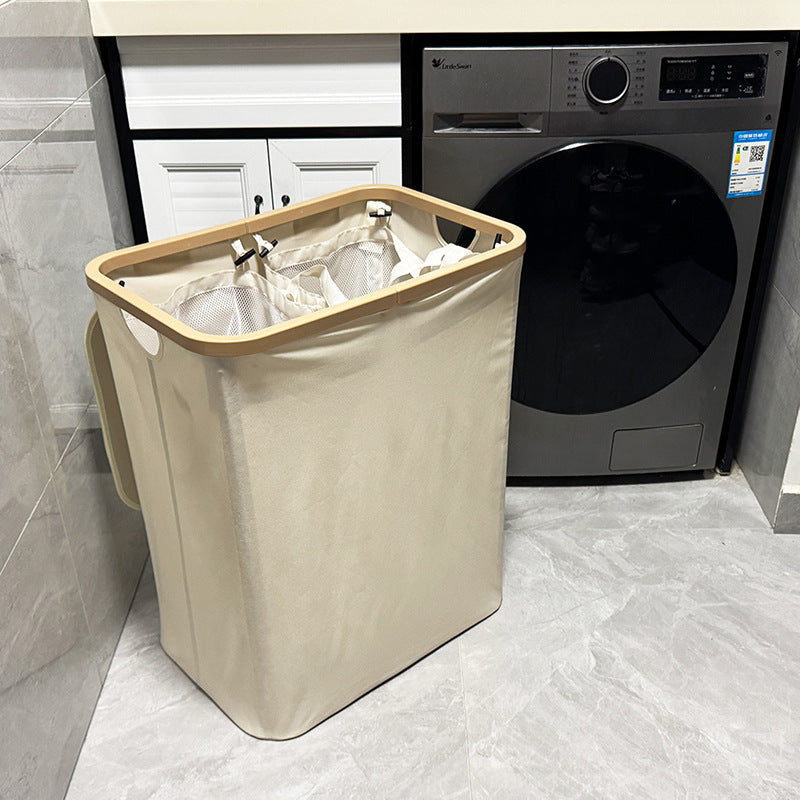 Modern Laundry Basket with Removable Lid and Carrying Handles | Kelmera
