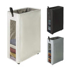 Modern Laundry Basket with Wheels and Viewing Window | Kelmera