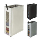 Modern Laundry Basket with Wheels and Viewing Window | Kelmera