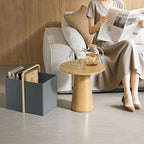 Modern Laundry Basket with Wooden Handle | Kelmera