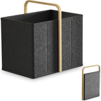 Modern Laundry Basket with Wooden Handle | Kelmera