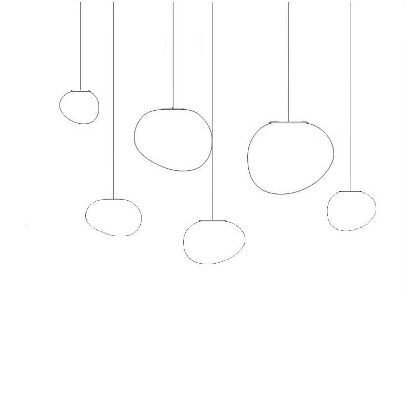 Modern Multi-Level LED Pendant Light with Satin Oval Disc Shades | Kelmera