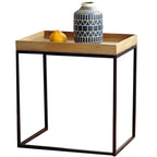 Modern Side Table with Wooden Tray | Kelmera