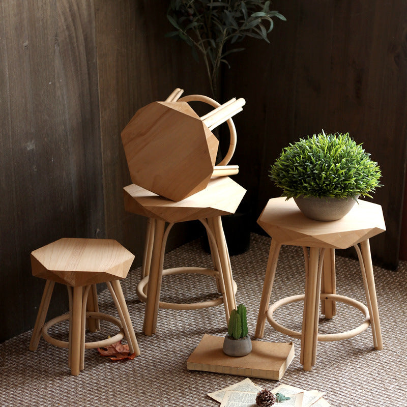 Modern Stool made of High-Quality Wood | Kelmera