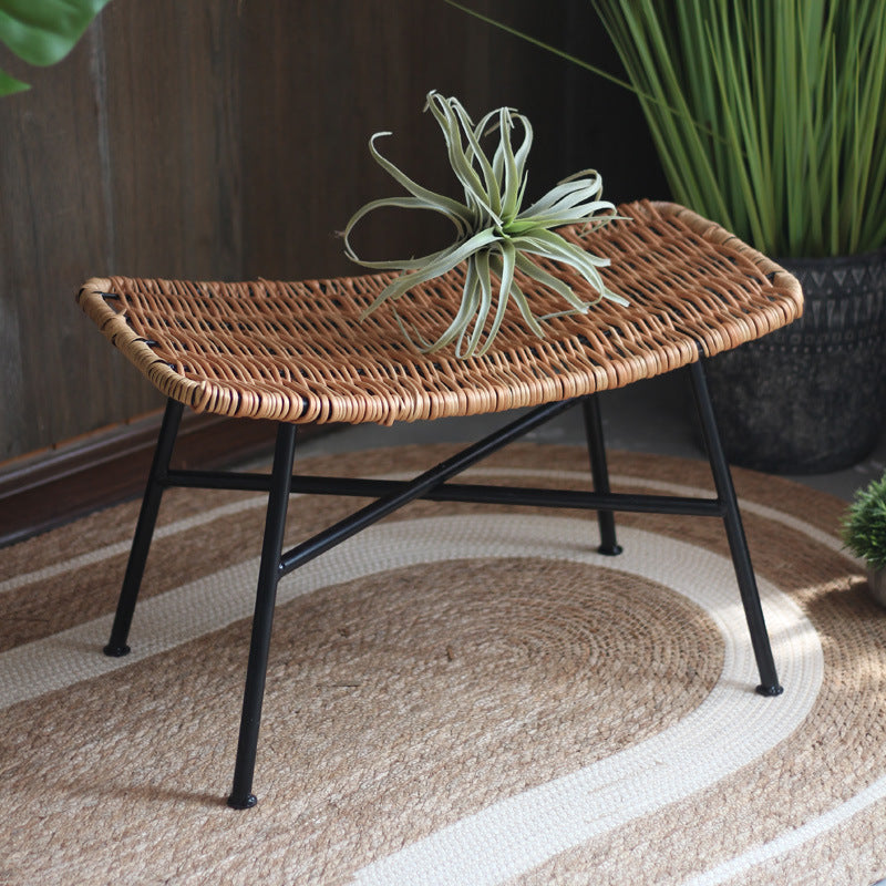 Modern Stool made of Woven Rattan | Kelmera