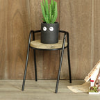 Modern Stool with Wooden Seat | Kelmera