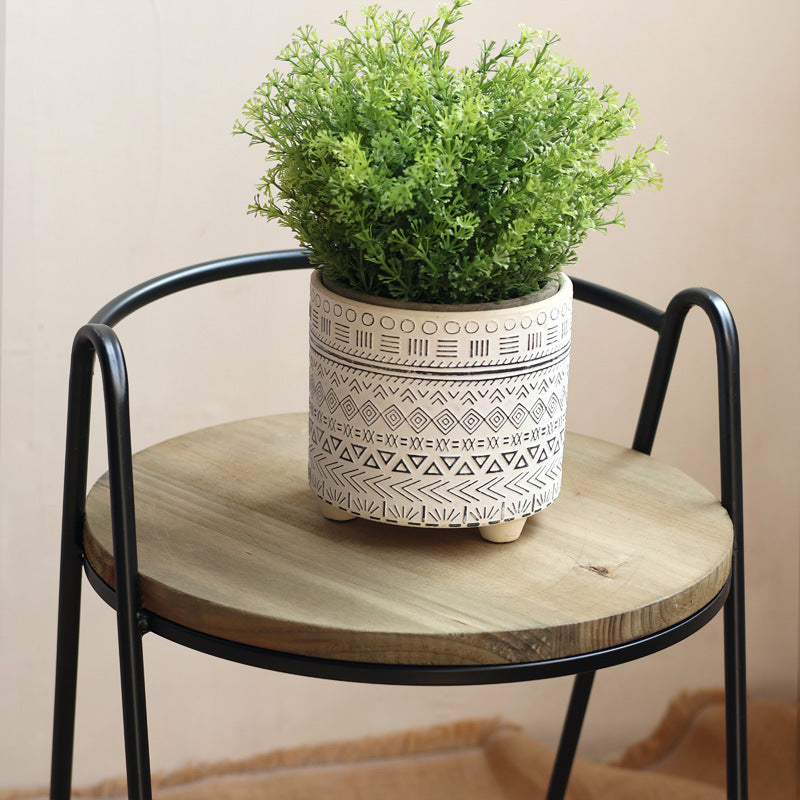 Modern Stool with Wooden Seat | Kelmera
