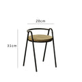 Modern Stool with Wooden Seat | Kelmera