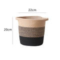 Modern Storage Basket with Gray Knit Pattern | Kelmera