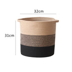 Modern Storage Basket with Gray Knit Pattern | Kelmera