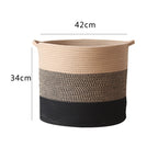 Modern Storage Basket with Gray Knit Pattern | Kelmera