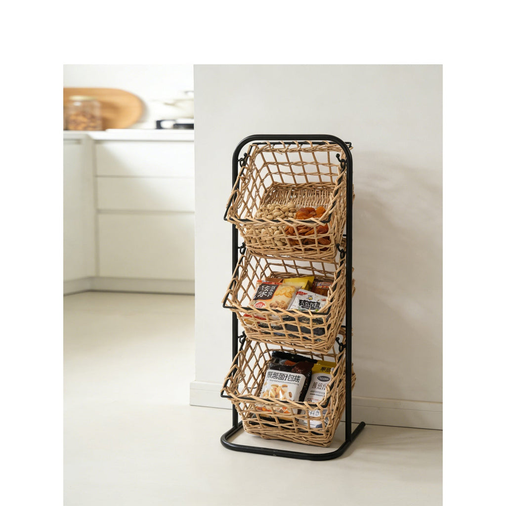 Modern Storage Basket with Multiple Shelves | Kelmera