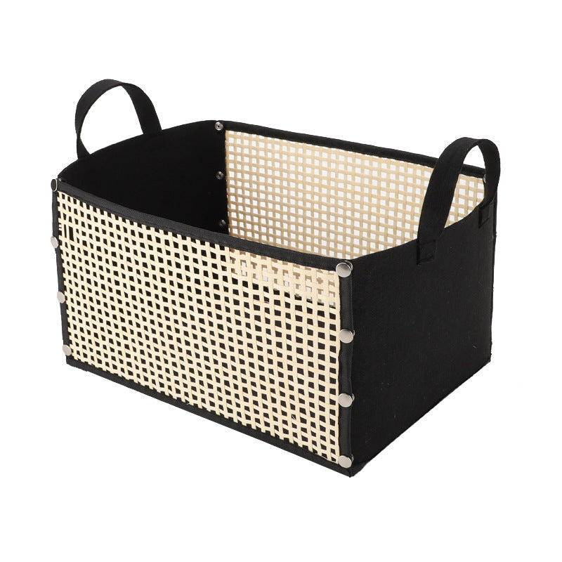 Modern Storage Container with Rattan Look | Kelmera