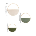 Modern Wall Art Piece made of Macrame and Wood | Kelmera
