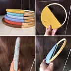 Modern Wall Art Piece made of Macrame and Wood | Kelmera