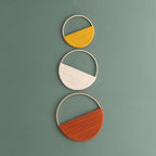 Modern Wall Art Piece made of Macrame and Wood | Kelmera